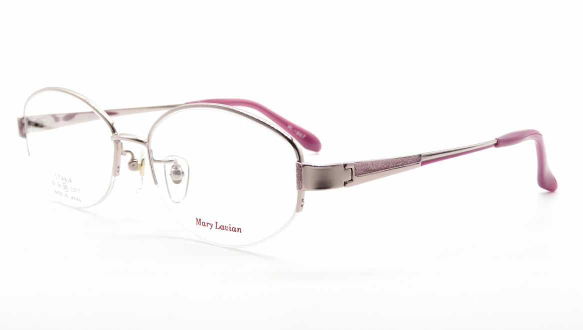 マリーラビアン ML-867-C-2-56 [メタル/鯖江産/ハーフリム/オーバル/シルバー]  1