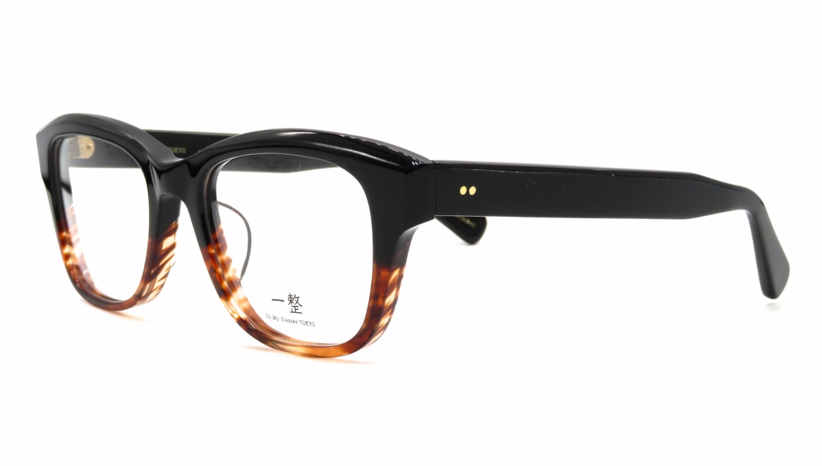 Oh My Glasses TOKYO 一整 ISSEY-01-BK-BR-51 [黒縁/鯖江産/ウェリントン]  1