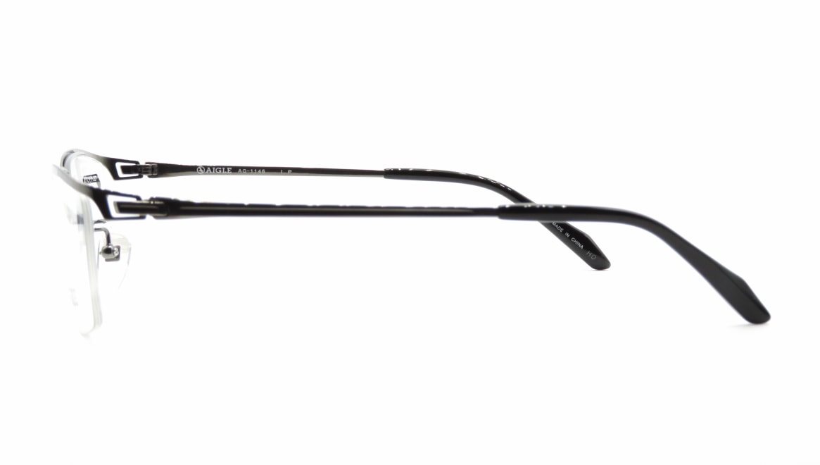 エーグル AG1146-1-60 [メタル/ハーフリム/スクエア/シルバー]  2