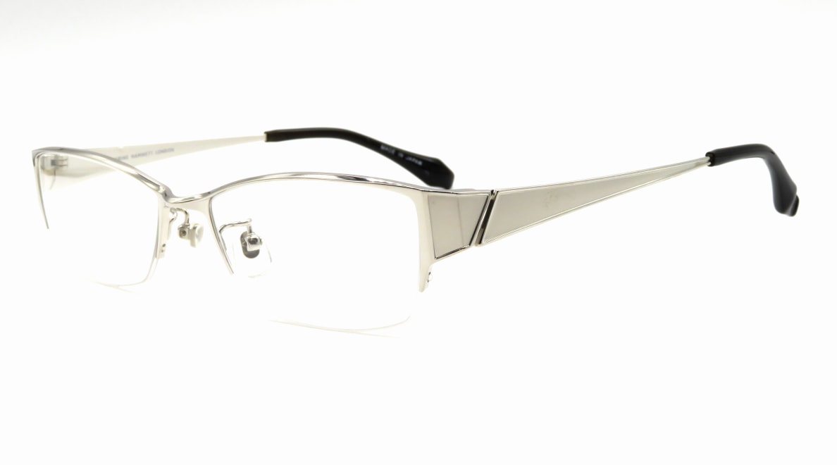 キャサリンハムネット KH9166-1-53 [メタル/鯖江産/ハーフリム/スクエア/シルバー]  1