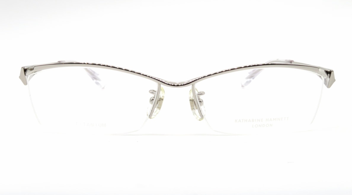 キャサリンハムネット KH9178-1-57 [メタル/鯖江産/ハーフリム/スクエア/シルバー] 