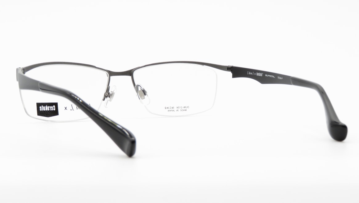 ドゥアン 2154-5-56 [メタル/鯖江産/ハーフリム/スクエア/シルバー]  3