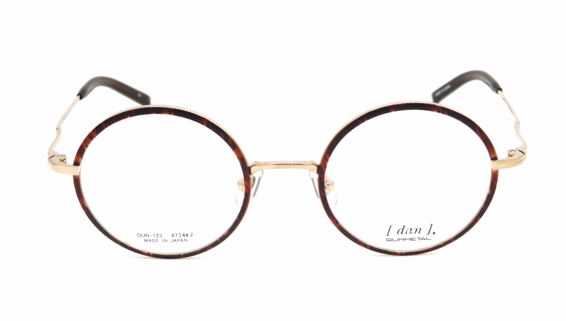 ドゥアン 123-21-47 [メタル/鯖江産/丸メガネ/べっ甲柄] 
