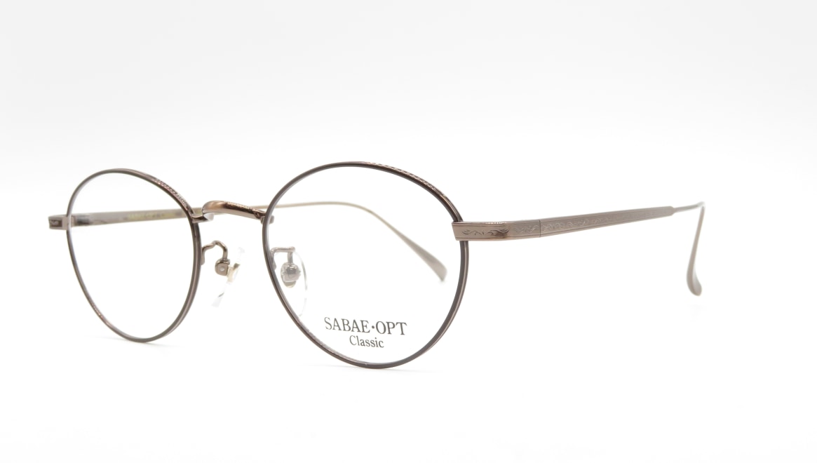 サバエオプト SOCL-328-3-49 [メタル/鯖江産/丸メガネ/茶色]  1