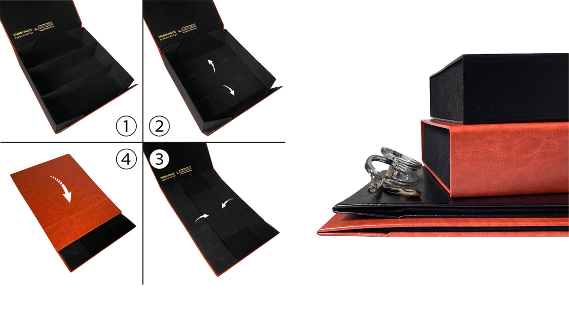 パドマイメージ 四角の眼鏡ｹｰｽ-3本収納 折り畳みﾀｲﾌﾟ-BK-99 [なし]  4