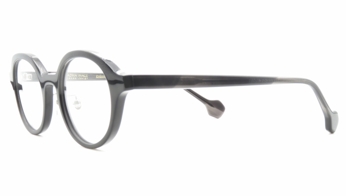 パドマイメージ Kakumaru-169-47 [黒縁/鯖江産/丸メガネ]  1