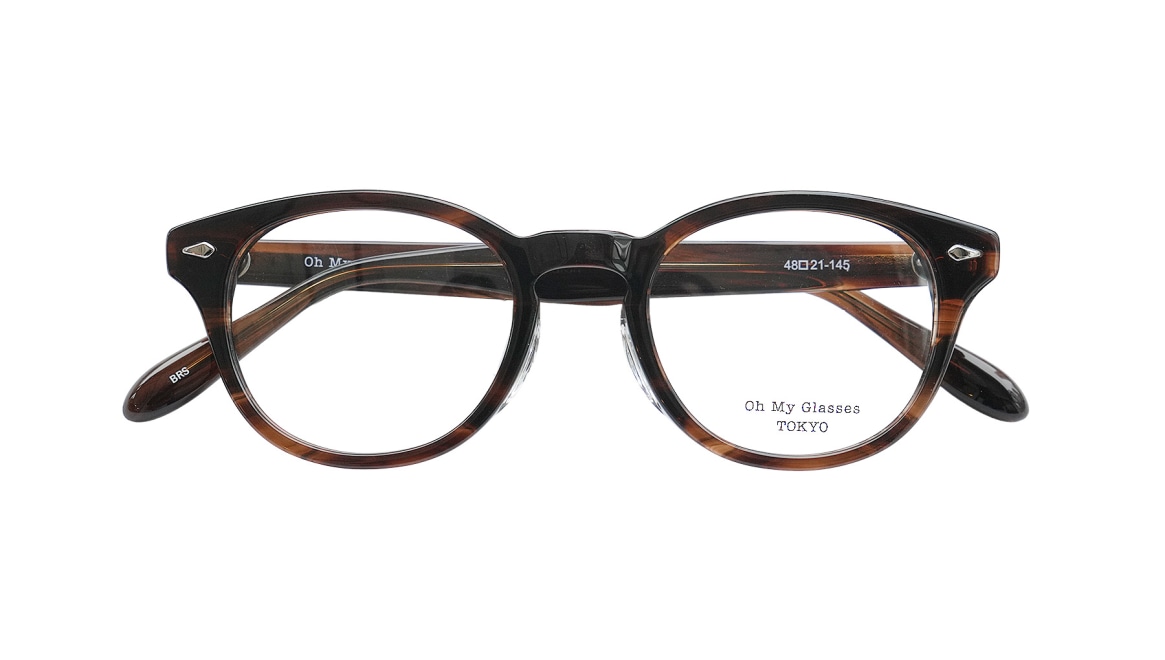 Oh My Glasses TOKYO Aaron omg-148-BRS-48 [丸メガネ/茶色] 