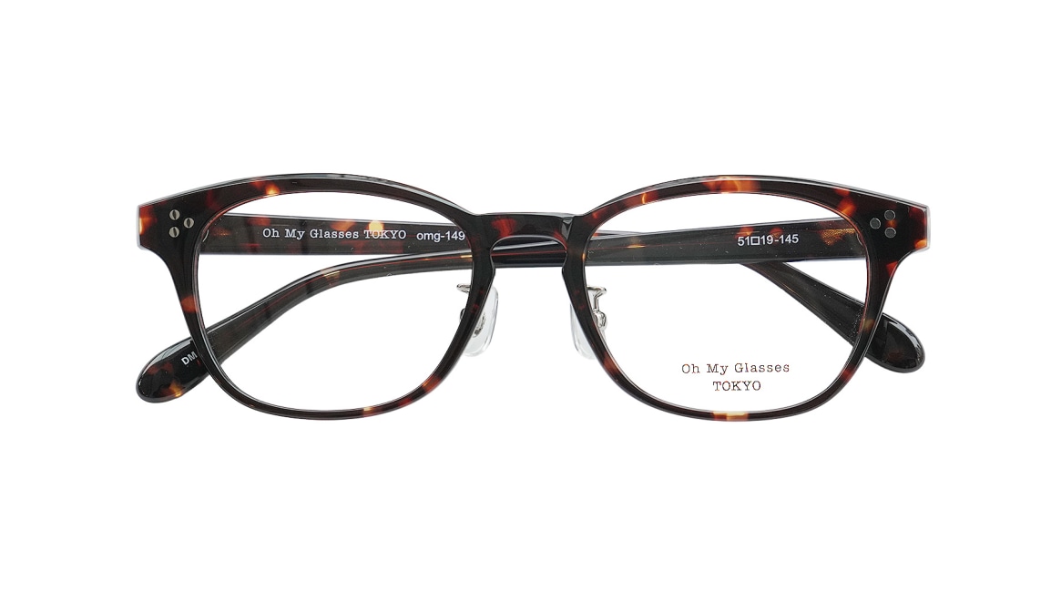 Oh My Glasses TOKYO Randy omg-149-DM-51 [鯖江産/ウェリントン/べっ甲柄] 