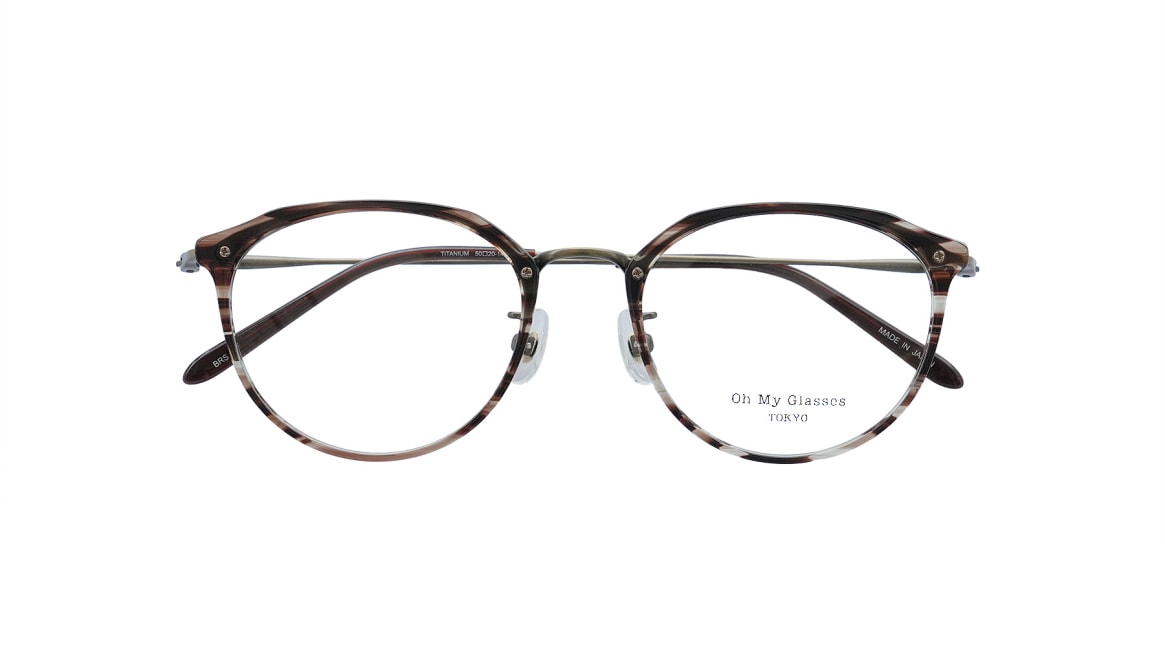 Oh My Glasses TOKYO Miles omg-151-BRS-50 [鯖江産/丸メガネ/べっ甲柄] 