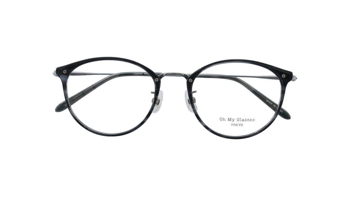 Oh My Glasses TOKYO Hank omg-150-GRS-50 [黒縁/鯖江産/丸メガネ] 