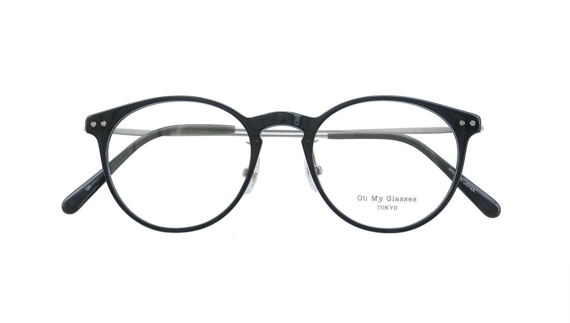 Oh My Glasses TOKYO Diana omg-157-GR-49 [黒縁/鯖江産/丸メガネ] 