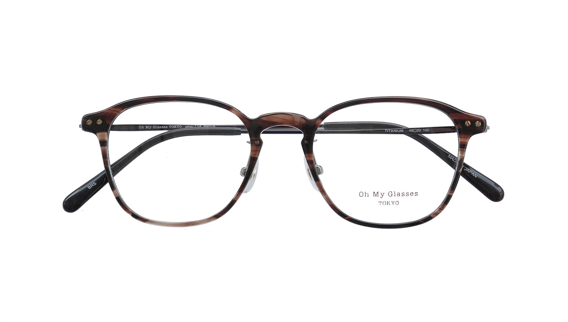 Oh My Glasses TOKYO Marcus omg-158-BRS-49 [鯖江産/ウェリントン/べっ甲柄] 