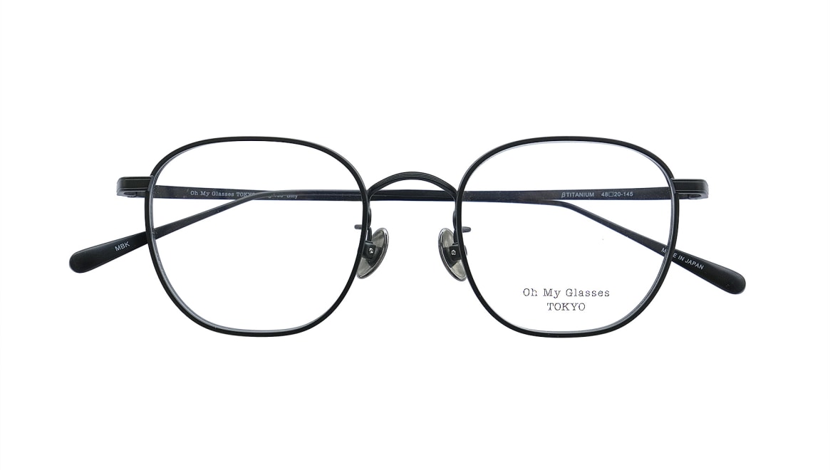 Oh My Glasses TOKYO Billy omg-160-MBK-48 [メタル/鯖江産/ウェリントン] 