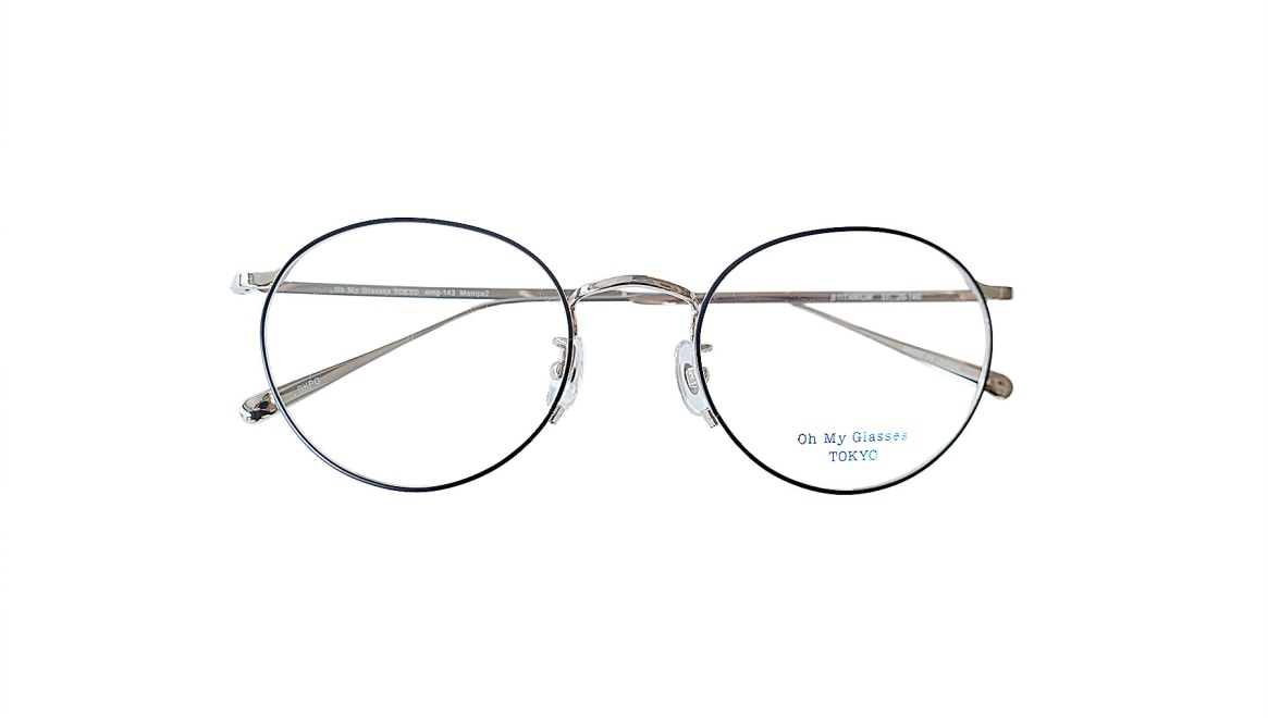 Oh My Glasses TOKYO Monica2 omg-143-BKPG-51 [メタル/鯖江産/丸メガネ] 