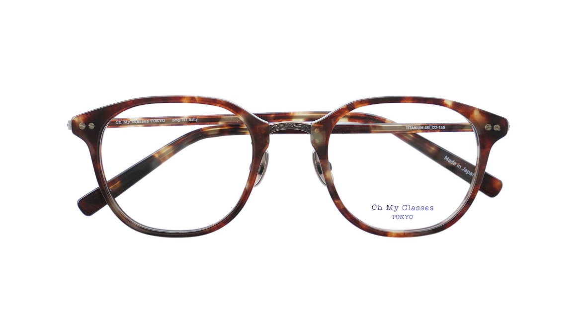Oh My Glasses TOKYO Sally omg-161-DM-48 [鯖江産/ウェリントン/べっ甲柄] 