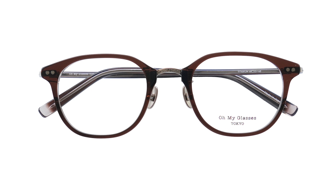 Oh My Glasses TOKYO Sally omg-161-BR-48 [鯖江産/ウェリントン/茶色] 