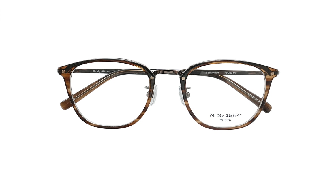 Oh My Glasses TOKYO Evan omg-166-BRS-49 [鯖江産/ウェリントン/茶色] 