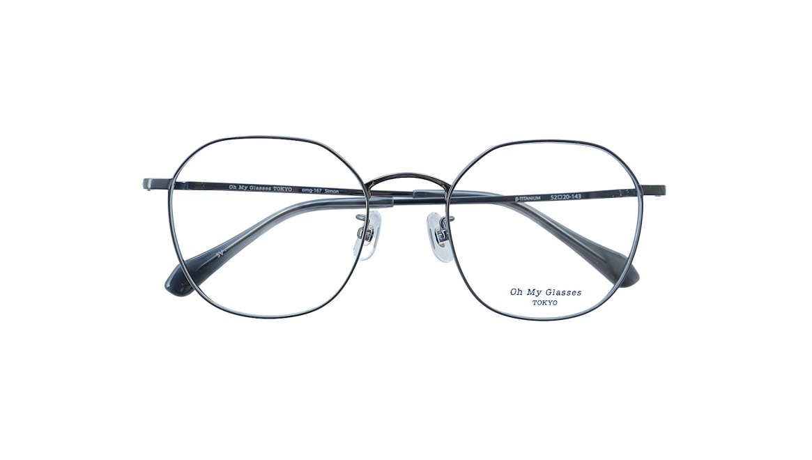 Oh My Glasses TOKYO Simon omg-167-SV-52 [メタル/ウェリントン/シルバー] 