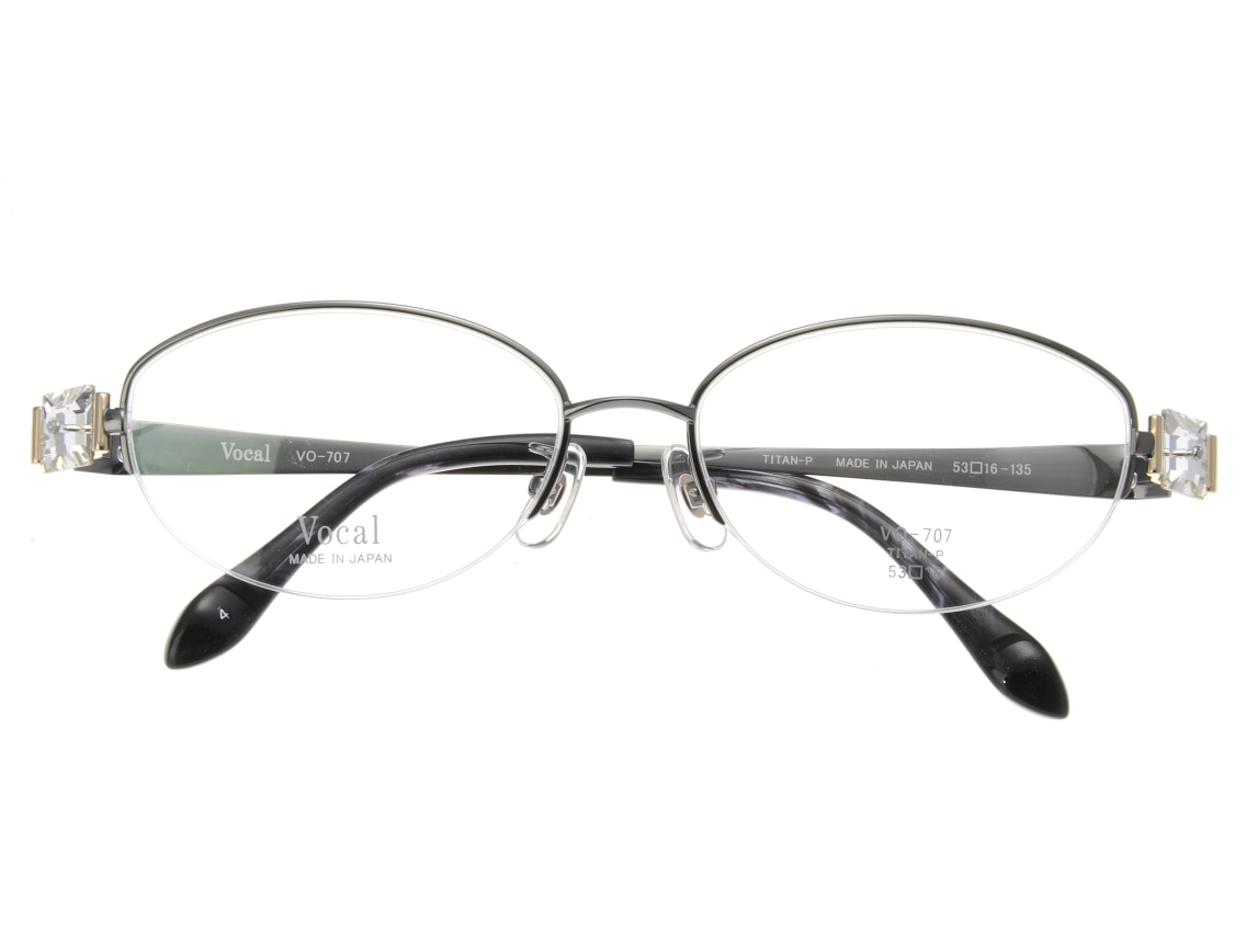 健康用品 VOIX シルバーオーバルメガネ VOIX 703