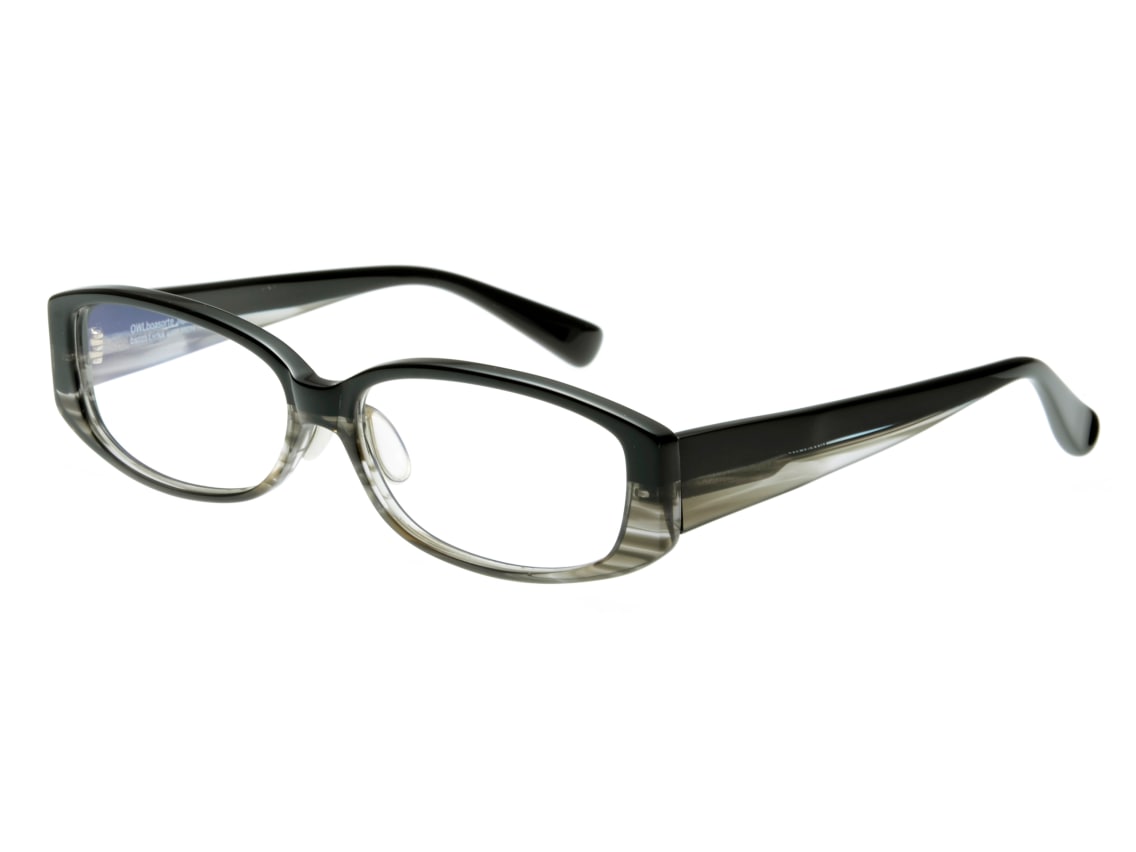 オウル boasorte Lycka-BS023-1.BLACK-GRAY DEMI｜メガネのオーマイ 