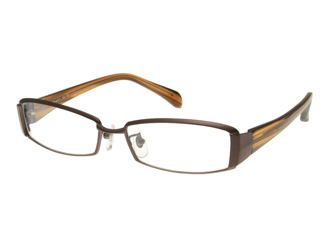 ブラウンシュガー BS-7709-2-55 [メタル/スクエア] ｜メガネのオーマイ