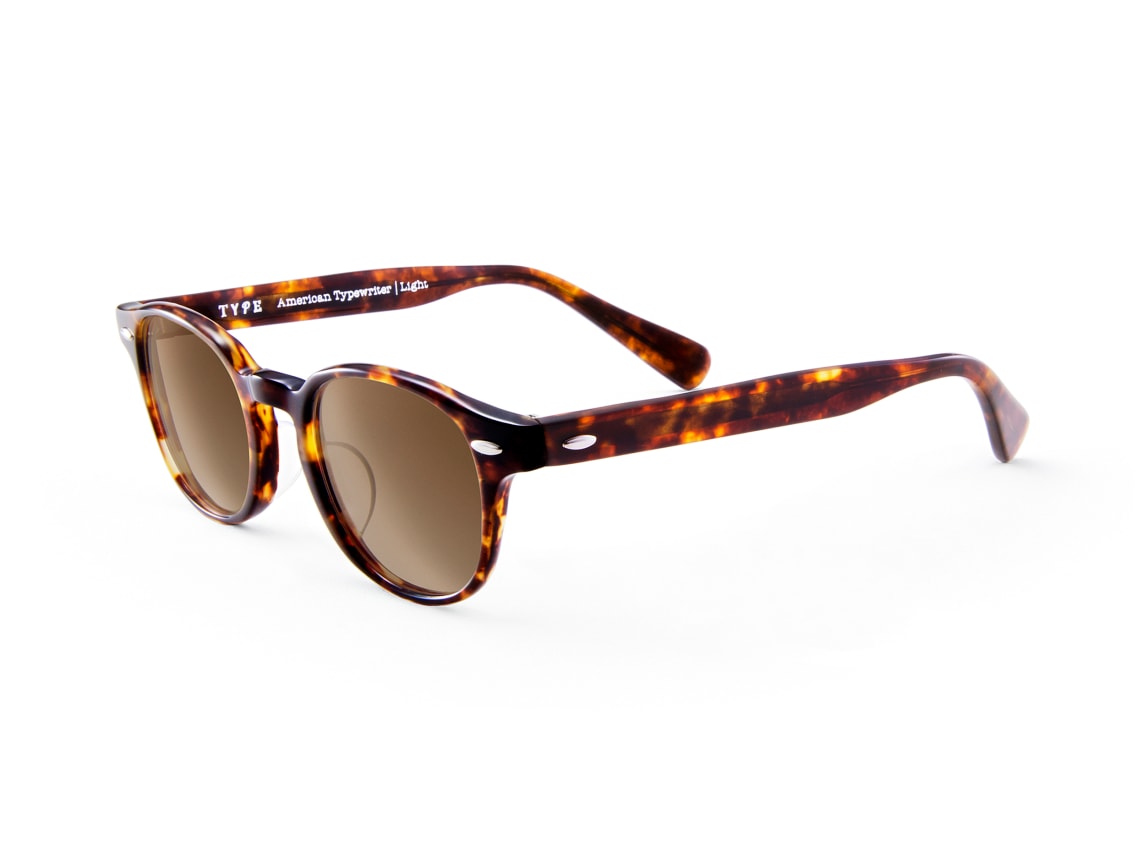 オーマイグラス　サングラス　アメリカンタイプライター TYPE American Typewriter Regular-Clear Sunglasses｜メガネの
