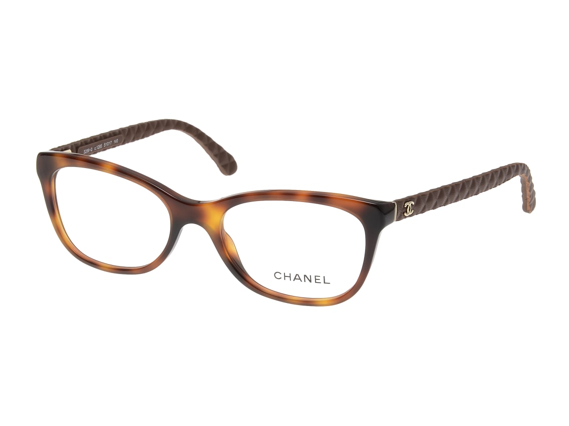 28A 美品　c103 2002　シャネル　CHANEL　メガネ　度付き シャネル CH3288Q-1295-51 Havana Brown Rubber [ウェリントン