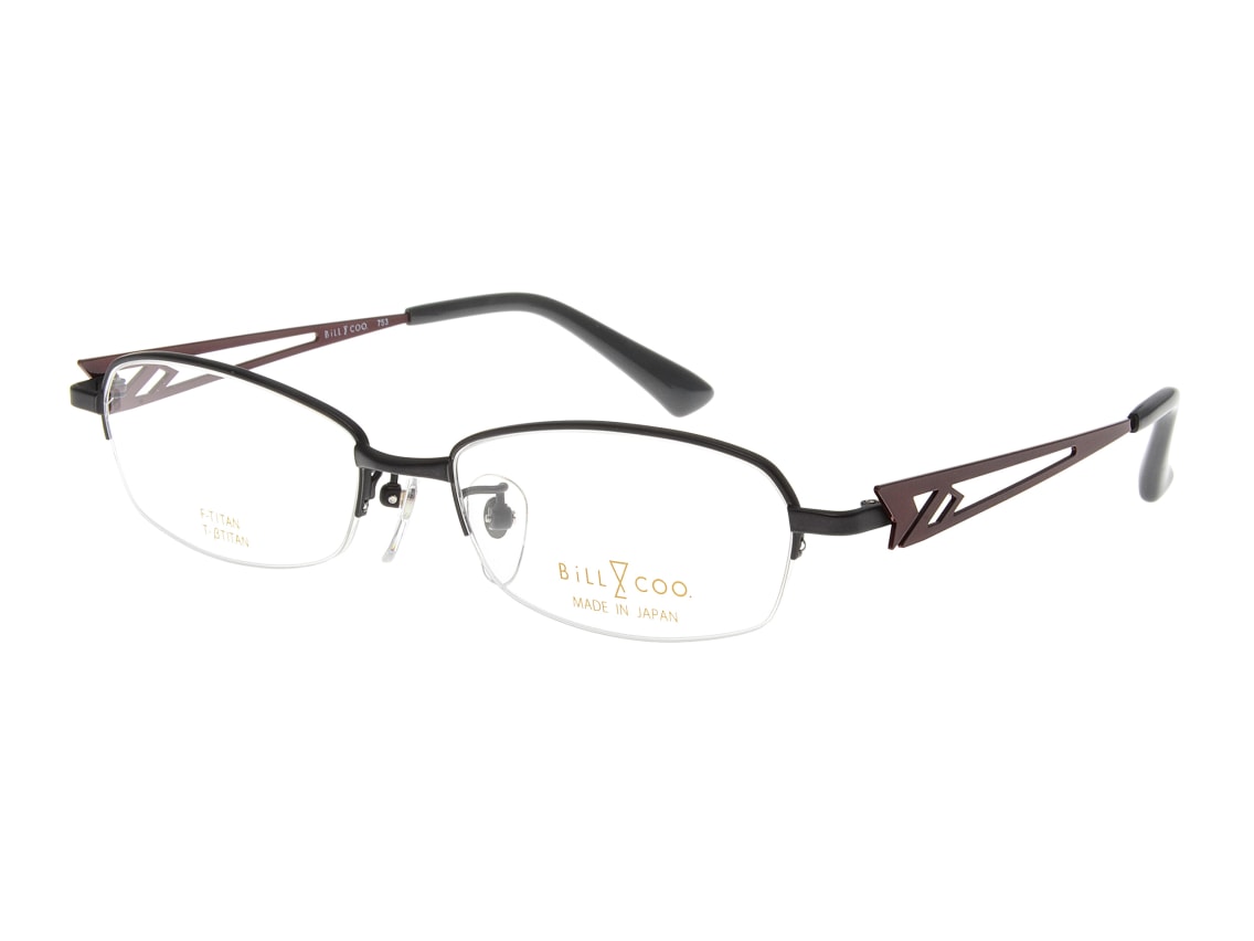 ビルアンドクー BC753-3-53 [メタル/鯖江産/ハーフリム/スクエア