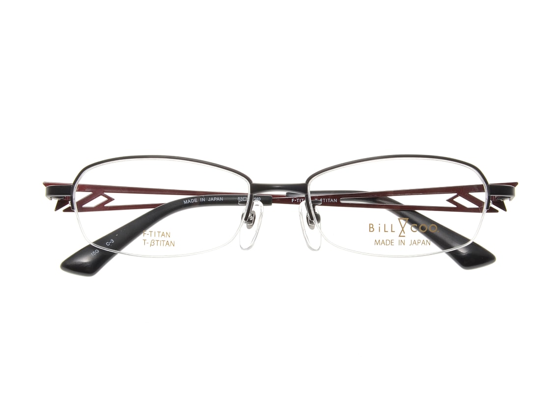 ビルアンドクー BC753-3-53 [メタル/鯖江産/ハーフリム/スクエア