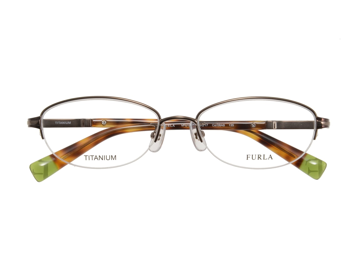 フルラ VFU123J-8AB [メタル/ハーフリム/オーバル] ｜メガネの