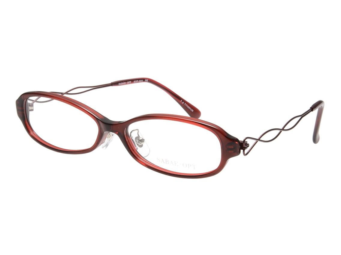 メガネの愛眼 鯖江製 Made in SABAE メガネフレーム 度付き サバエオプト SOP-024-RE｜メガネのオーマイグラス(めがね・眼鏡