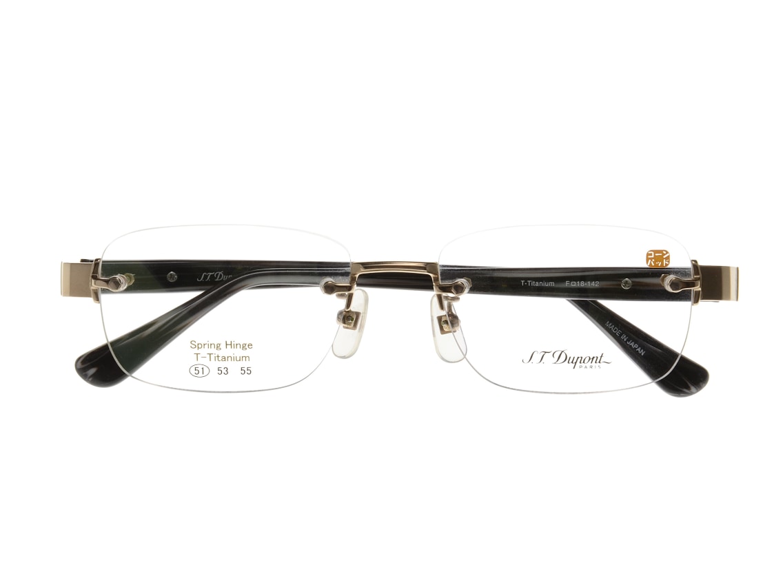 デュポン DP-3179-C-1-GP [メタル/鯖江産/縁なし/ウェリントン