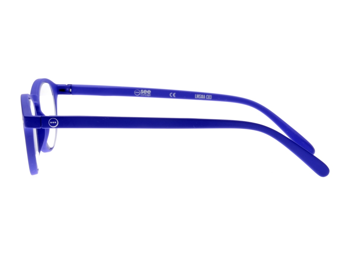 イジピジ +3.0#A Reading-Navy Blue｜メガネのオーマイグラス(めがね