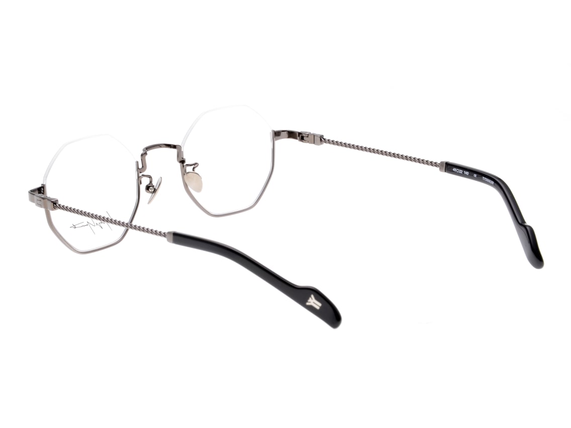 Yohji Yamamoto ツーブリッジ丸メガネ 19-0027-1 メンズ