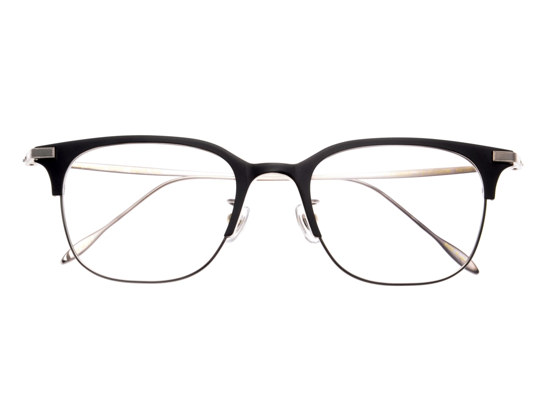 Oh My Glasses TOKYO Dave omg-125-BKM-SV-50｜メガネのオーマイグラス