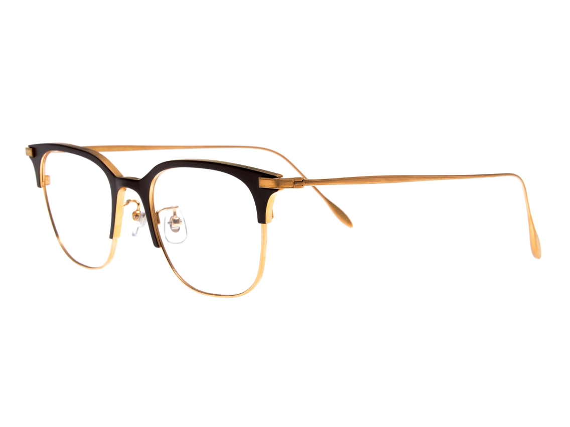 Oh My Glasses TOKYO Dave omg-125-BR-GD-50｜メガネのオーマイグラス