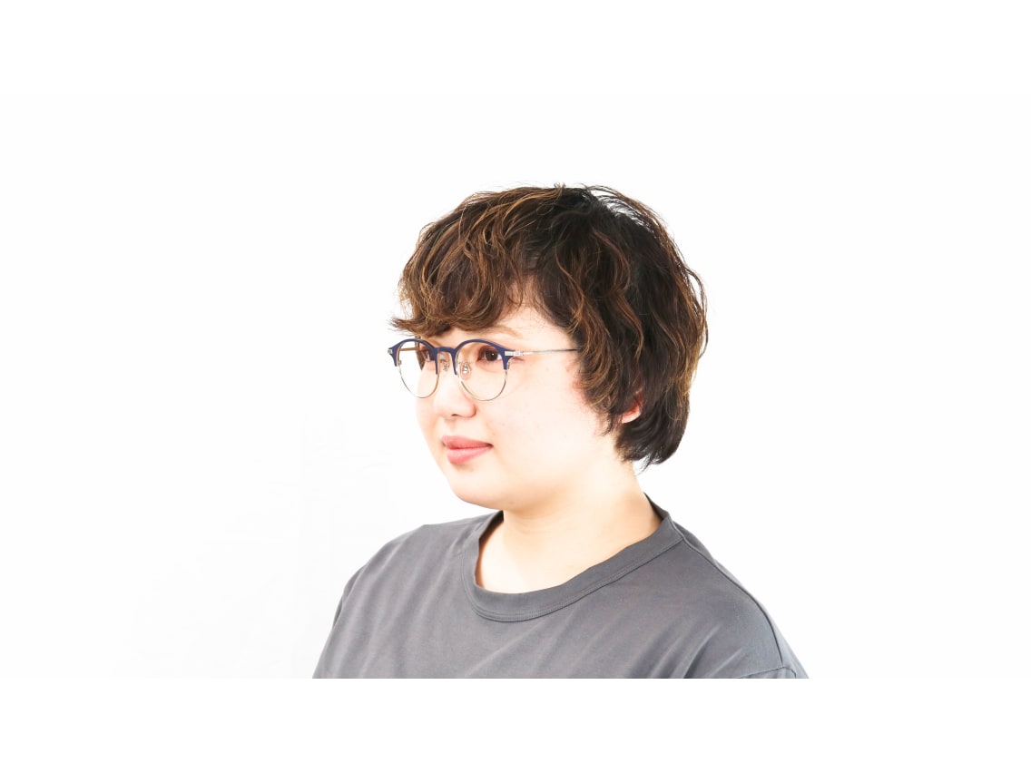 Oh My Glasses TOKYO Benny omg-126-NV-SV-47｜メガネのオーマイグラス