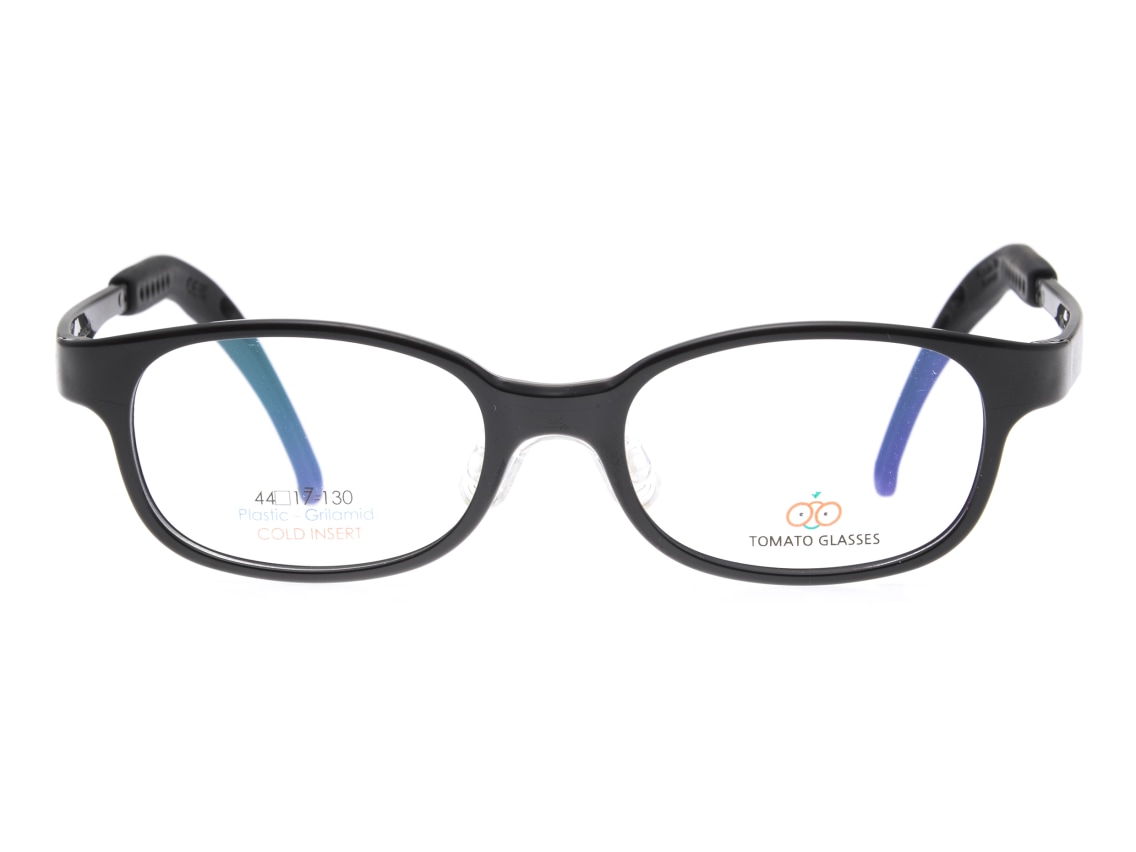 トマトグラッシーズ kids TKDC 7-BLK/BLK-44 [黒縁/ウェリントン