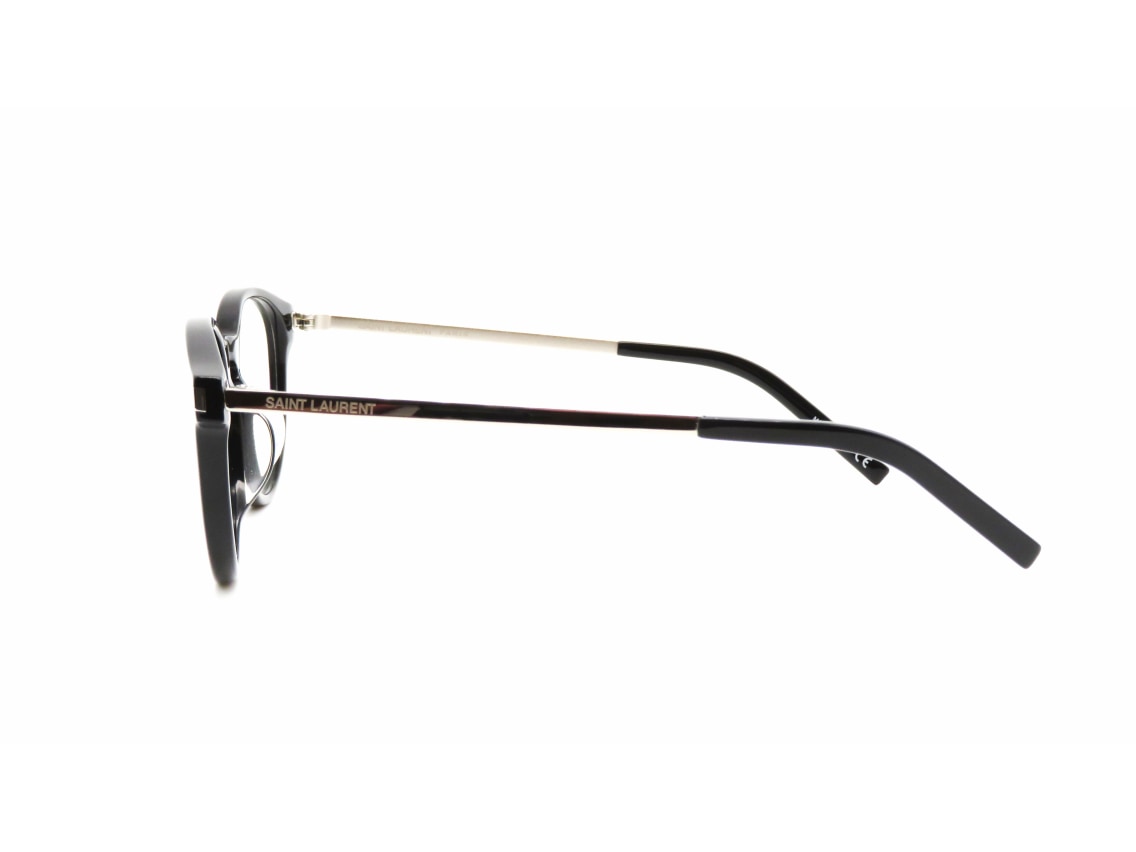 サンローラン SL 25/F-001-25/F-001 [黒縁/鯖江産/丸メガネ サンローラン SL 25/F-001-25/F-001 [黒縁/鯖江産/丸メガネ