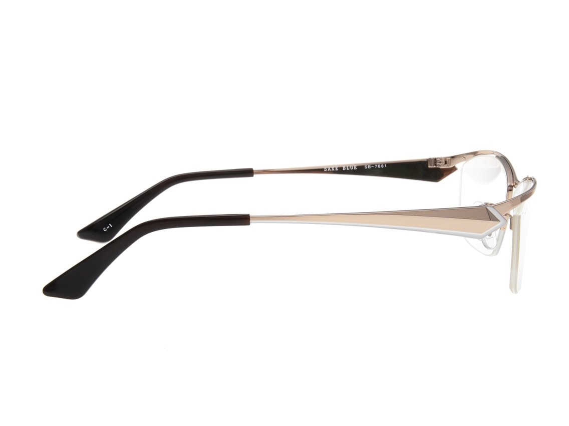 ザックスブルー SB-7081-1-59 [メタル/鯖江産/ハーフリム/スクエア