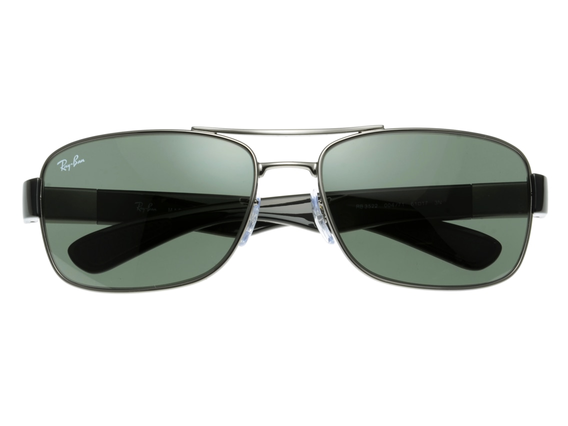 日米首脳レイバンRAY BAN サングラス RB3522 004/71 61mm レイバン グリーン 6カーブ 粘膜を対象物から保護 その他