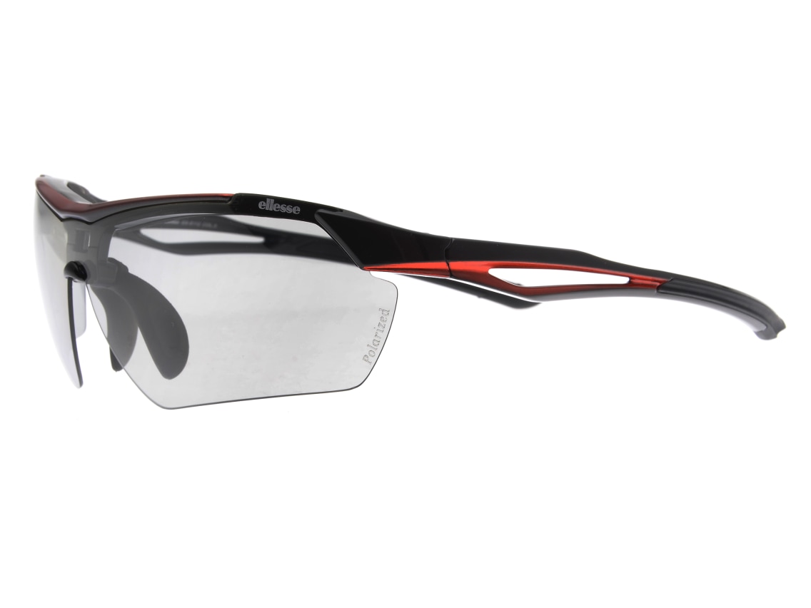 エレッセ ES-S112-3-BK×RD/3-Free [ハーフリム/スクエア] ｜メガネの