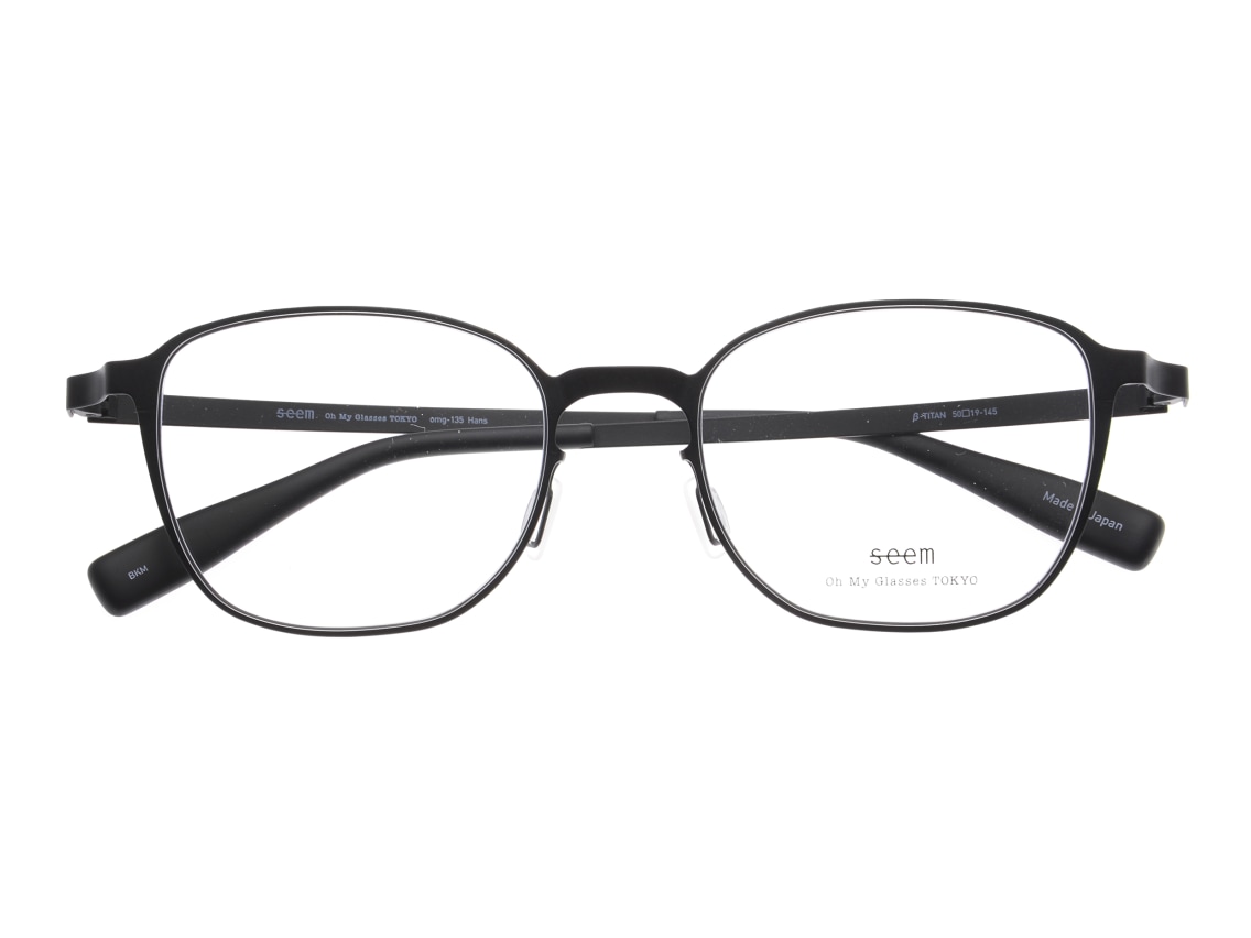 seem Oh My Glasses TOKYO omg-135 Hans-BKM-50｜メガネのオーマイ