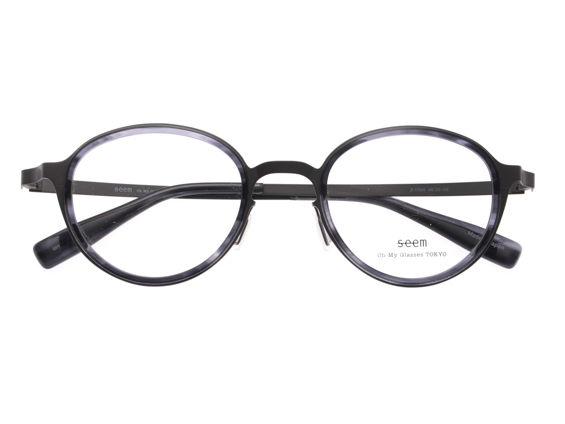 seem Oh My Glasses TOKYO omg-138 Rosa-GRY-48｜メガネのオーマイ