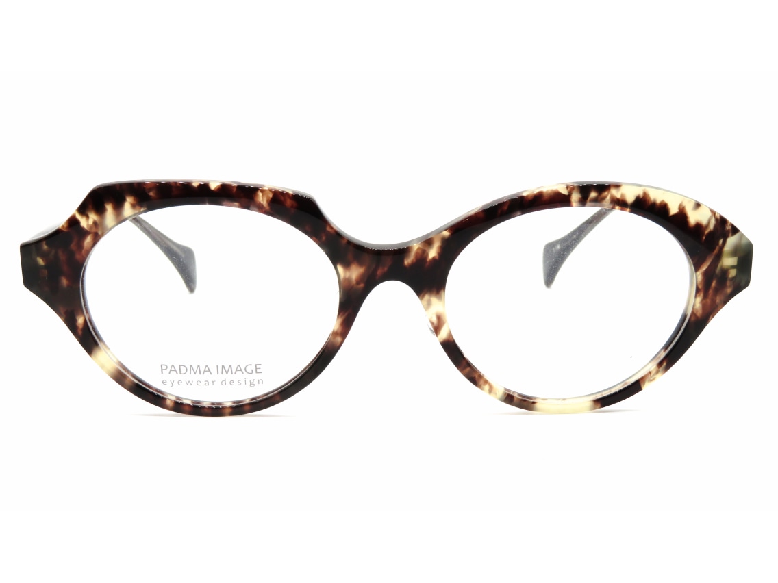 PADMA IMAGE ラウンドメガネ ブラウン/ブラック ROTARY 度入り