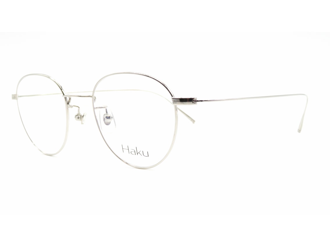 ハク Haku-01-SIL-47-18-146 [メタル/鯖江産/丸メガネ] ｜メガネの