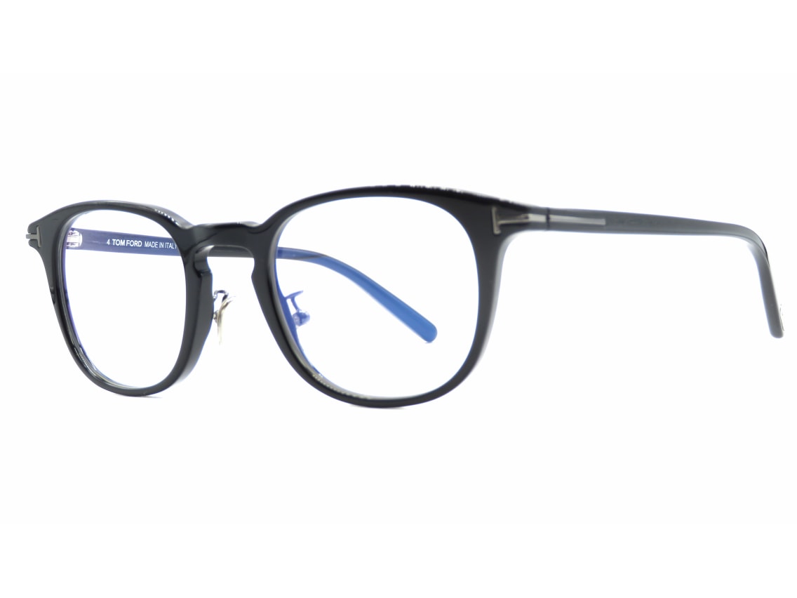 トムフォード FT5725DB-N AsianFit BLUE BLOCK FILTER-001-48｜メガネ