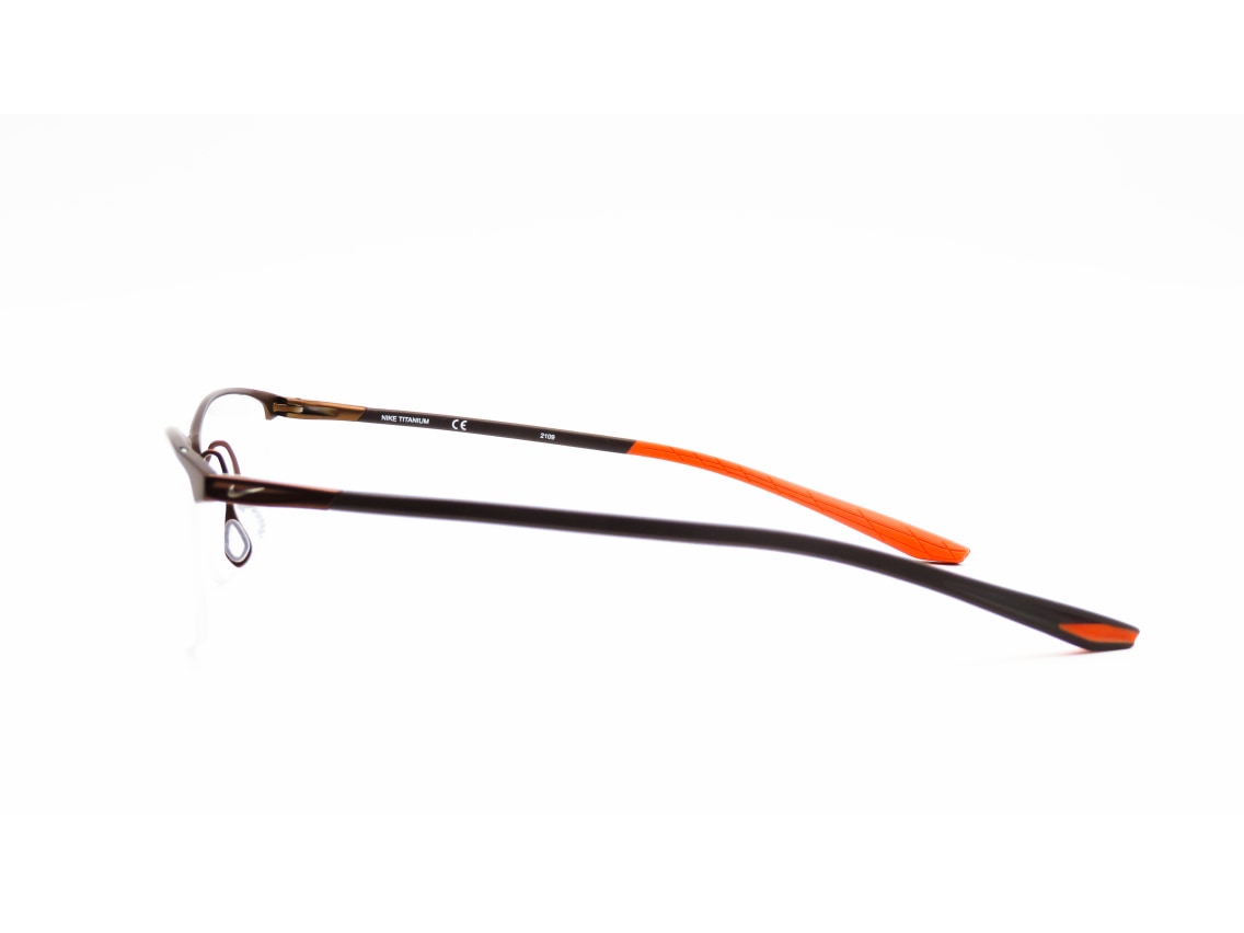 ナイキ6077AF-212-57 [メタル/ハーフリム/スクエア] ｜メガネの