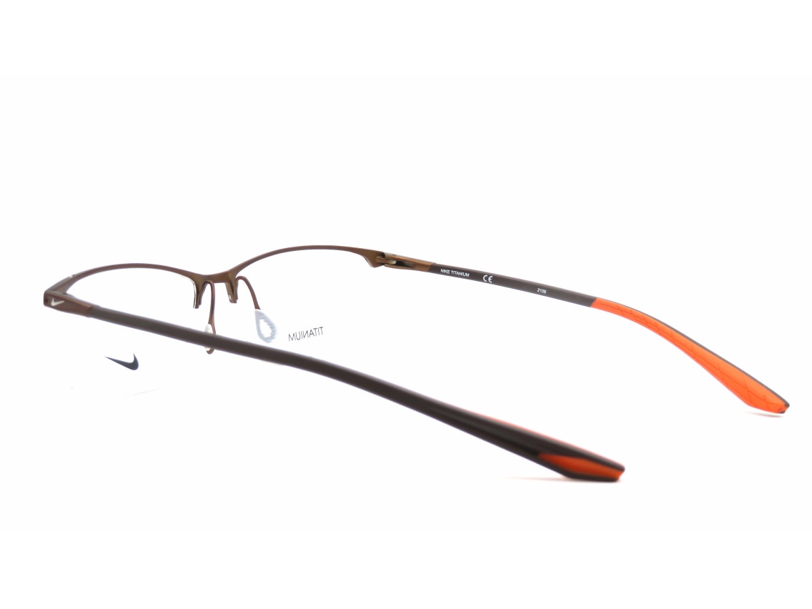 ナイキ6077AF-212-57 [メタル/ハーフリム/スクエア] ｜メガネの