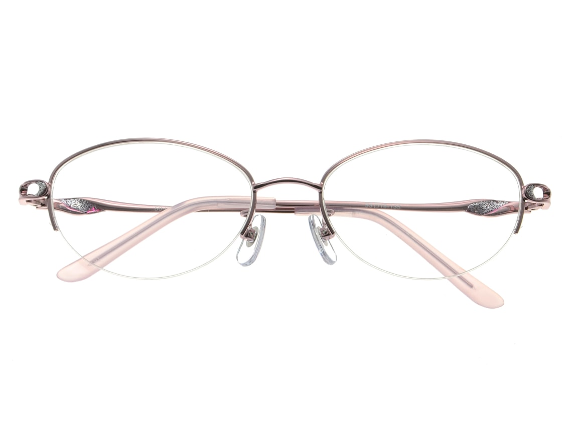 家メガネレンズセット 50-008-53-1 [伊達メガネ/メタル/ハーフリム